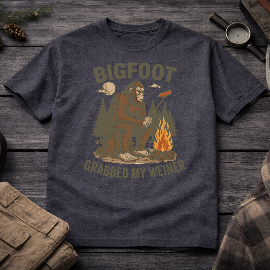 Bigfoot Grabbed My Weiner T-Shirt