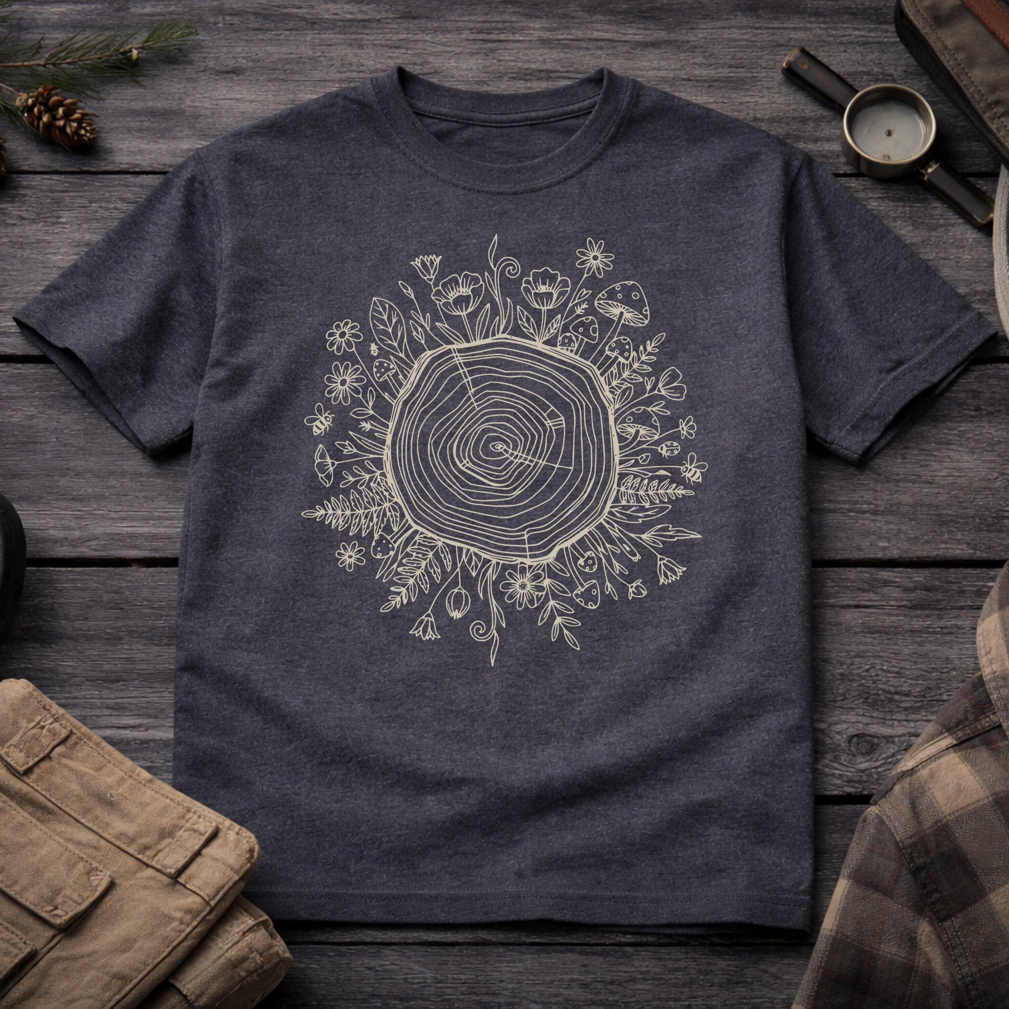 Floral Tree Root T-Shirt