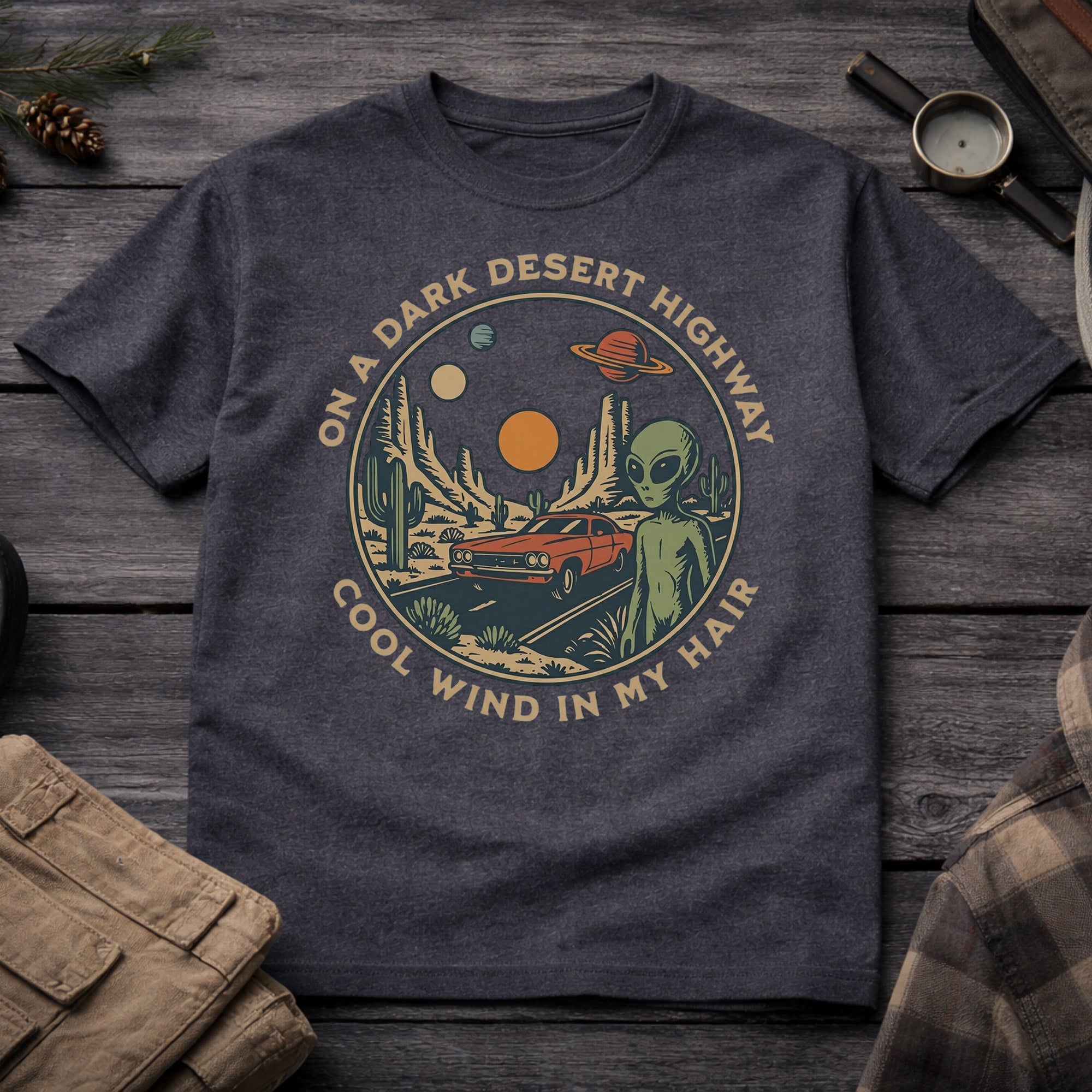 On a Desert Highway T-Shirt