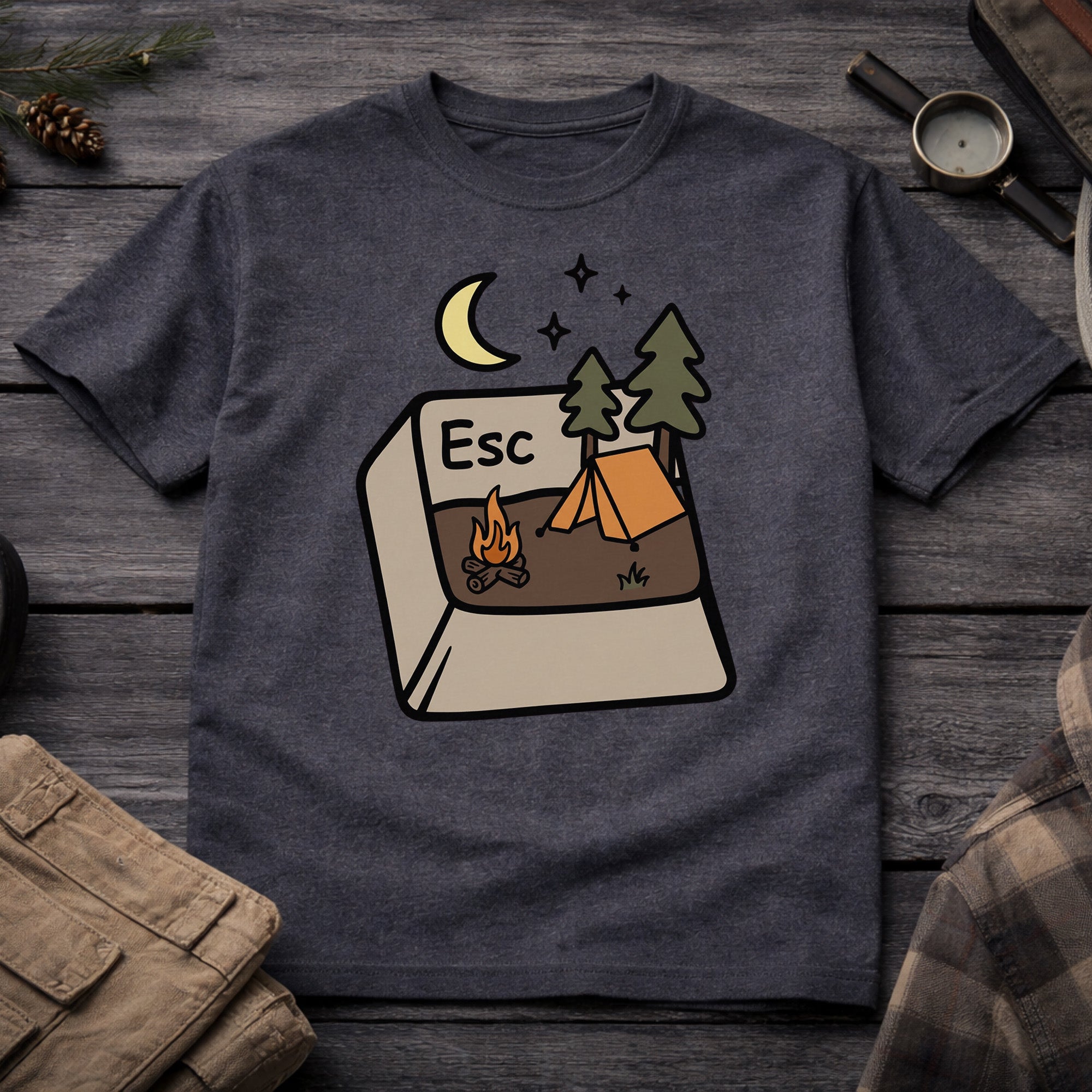 Escape Keyboard Button Nature T-Shirt
