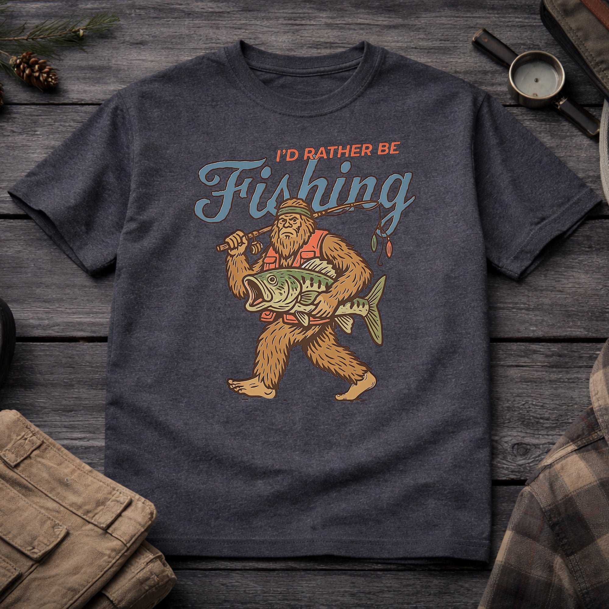 I'd Rather Be Fishing T-Shirt