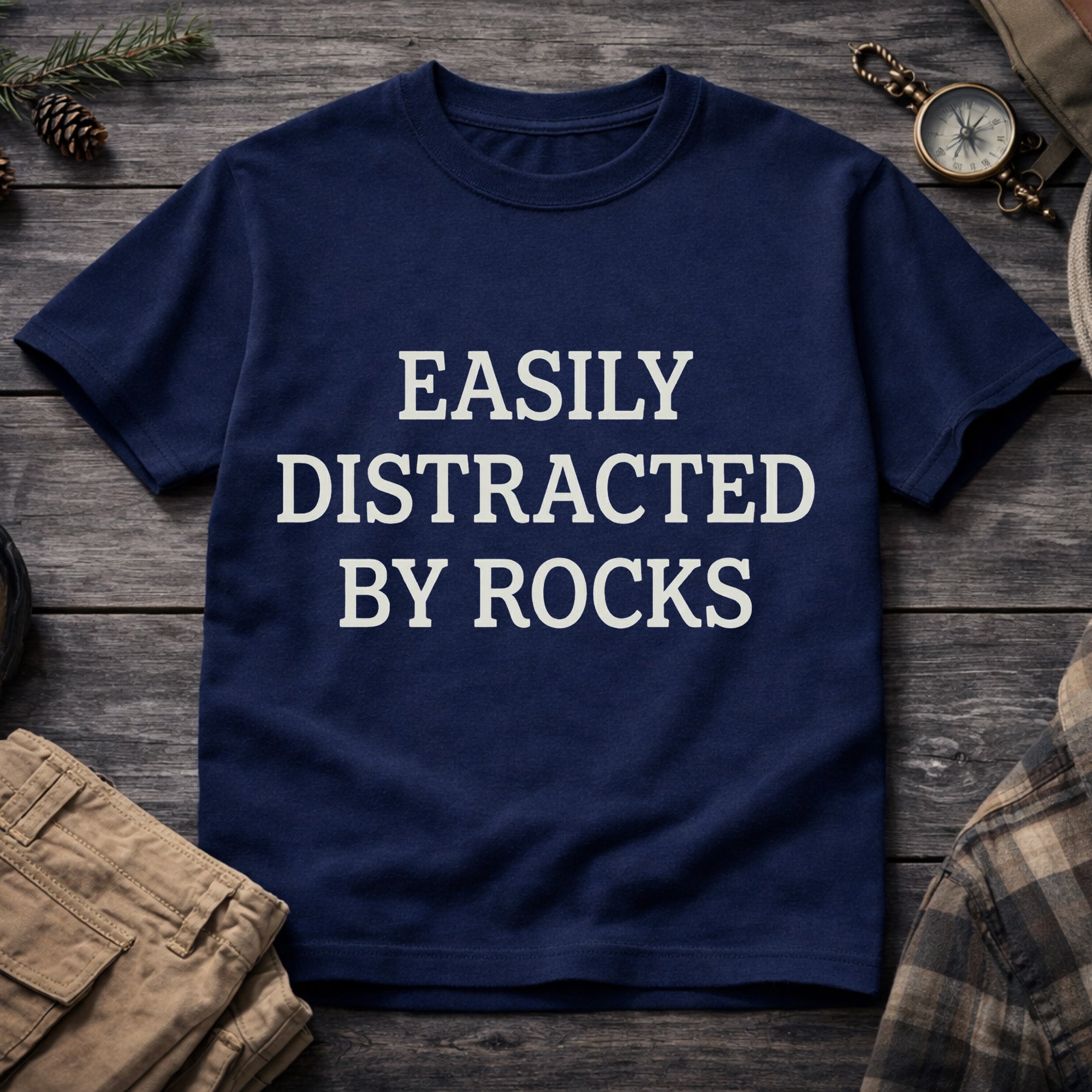Easily Distracted By Rocks T-Shirt