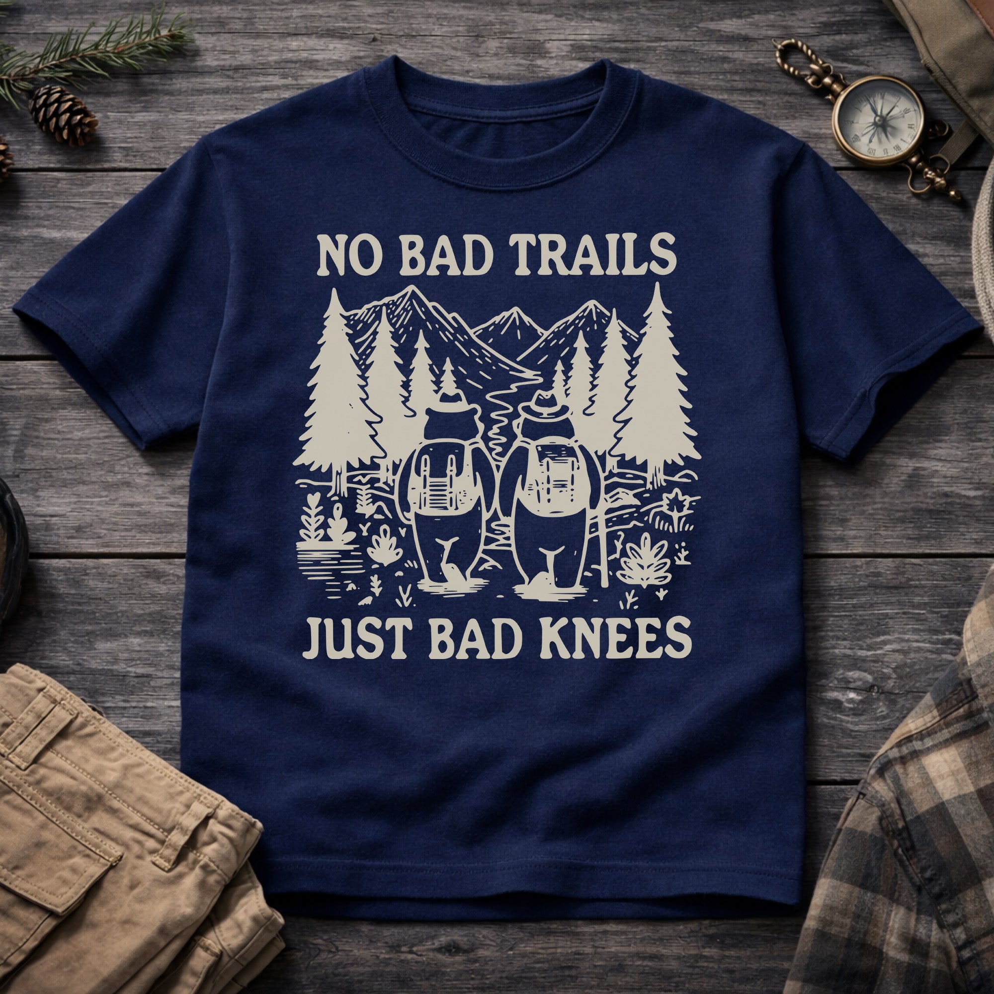 No Bad Trails, Just Bad Knees T-Shirt