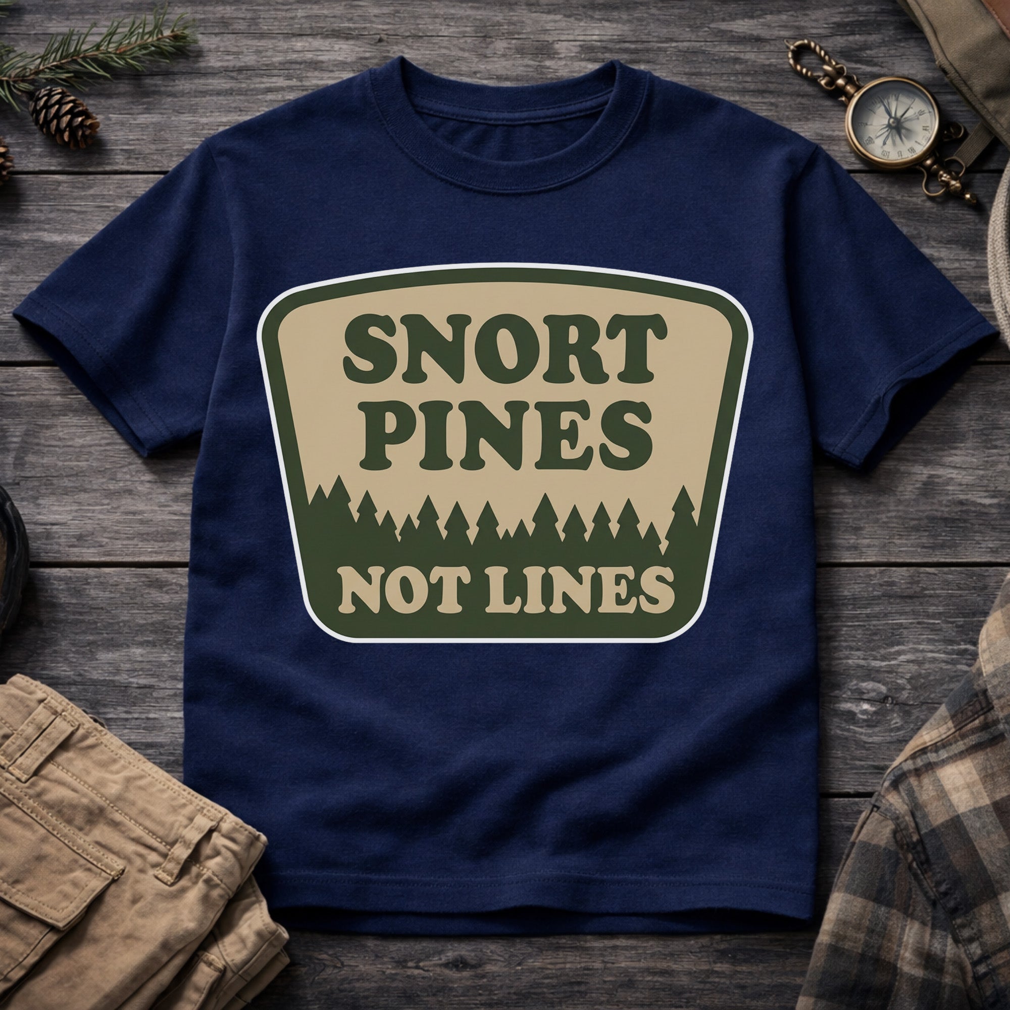 Snort Pines Not Lines T-Shirt