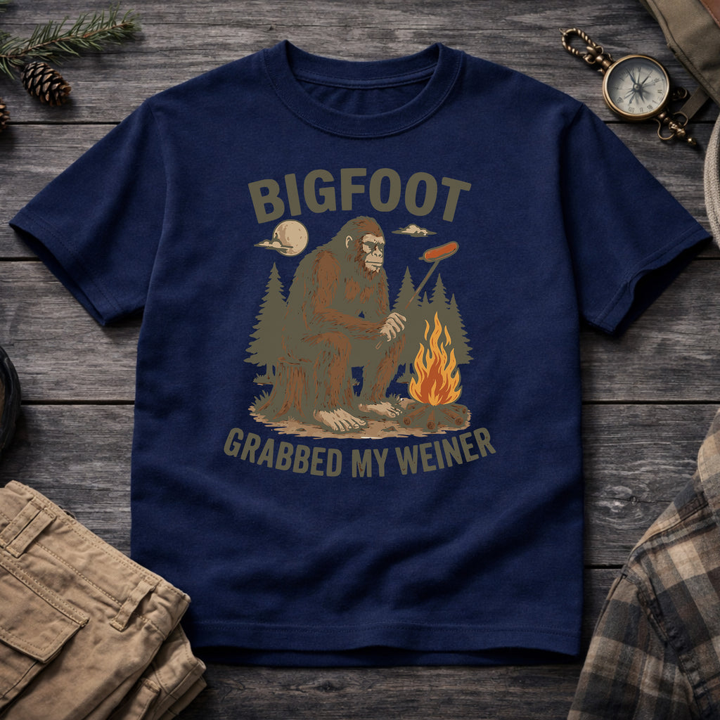 Bigfoot Grabbed My Weiner T-Shirt