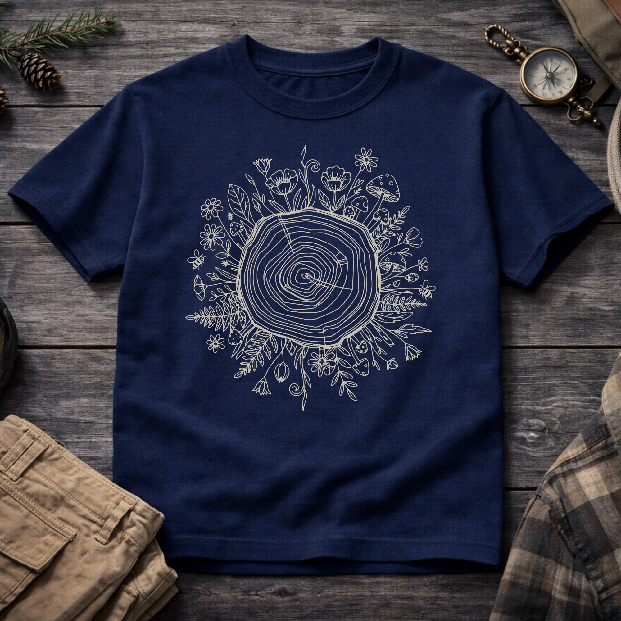 Floral Tree Root T-Shirt