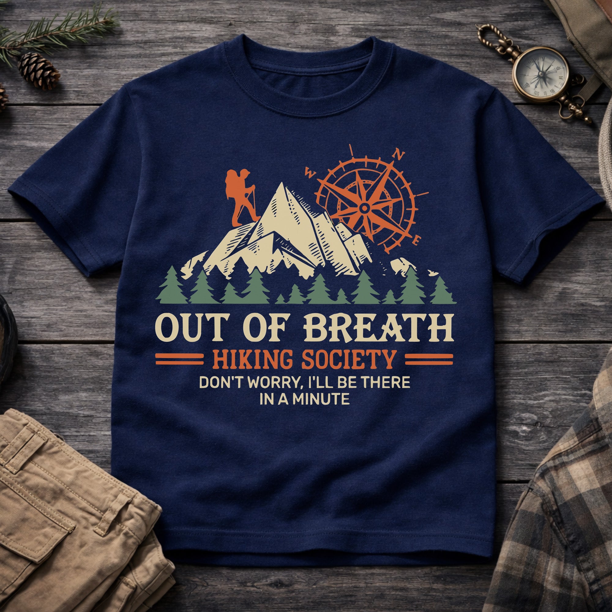 Out of Breath Hiking Society T-Shirt