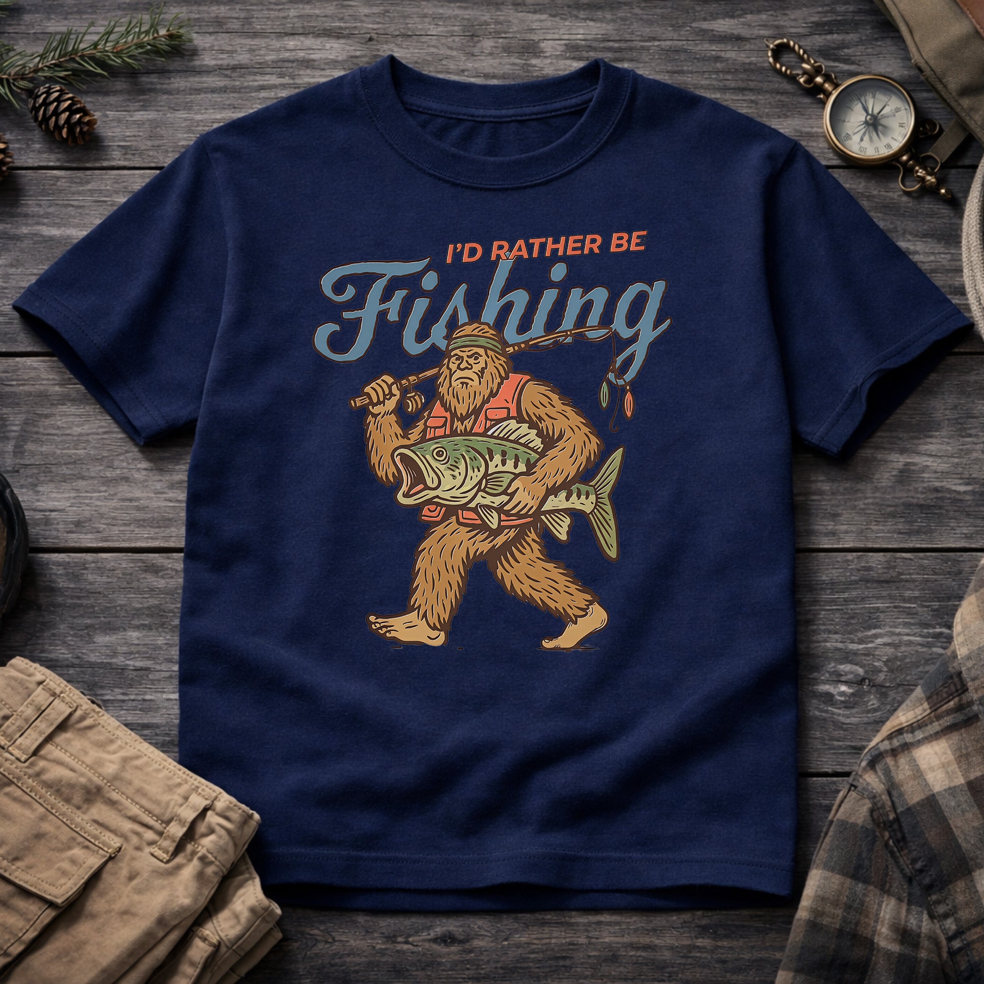 I'd Rather Be Fishing T-Shirt
